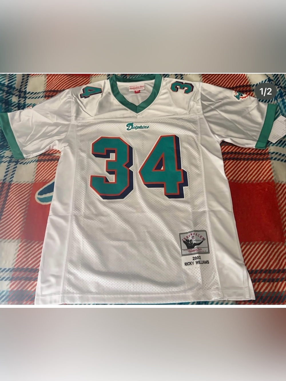 Miami Dolphins #34 Ricky Williams White Football Jersey